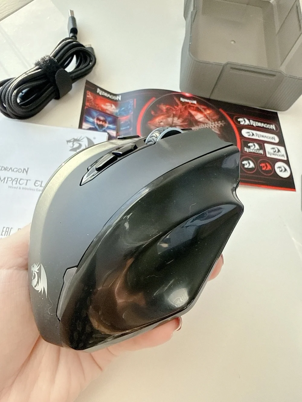 Redragon M913 Impact Elite Wireless Gaming Mouse, 16000 DPI Wired/Wireless RGB